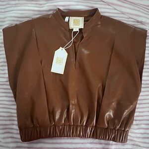 EMILY MCCARTHY EVIE TOP - MOCHA
